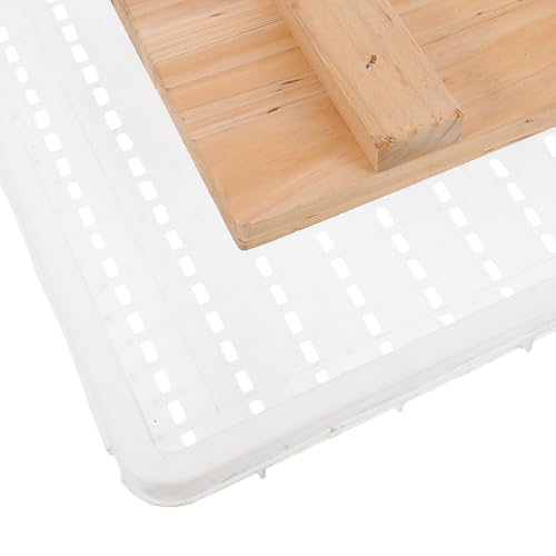Cheese Press with Wood and Plastic Basket for DIY Cheesemaking Household Cheese Mold Tool with Precise Pressing and Versatile Usage and Dairy Products