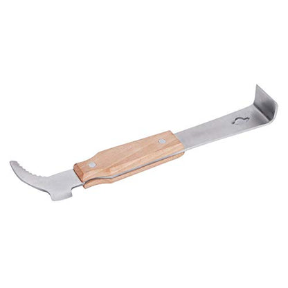 Beekeeping Knife, Premium Stainless Steel, Honey Scraper, Ergonomic Wood Handle for Efficient Wax Removal and Frame Pryi