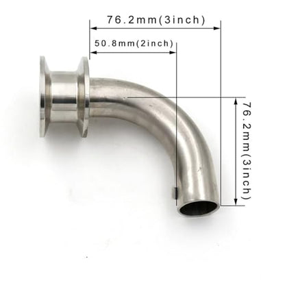 Pickup Tube, 1"/1.5" Tri Clamp Pickup Tube Stainless Steel 304 Homebrew Kettle Conical Fermenter Accessories