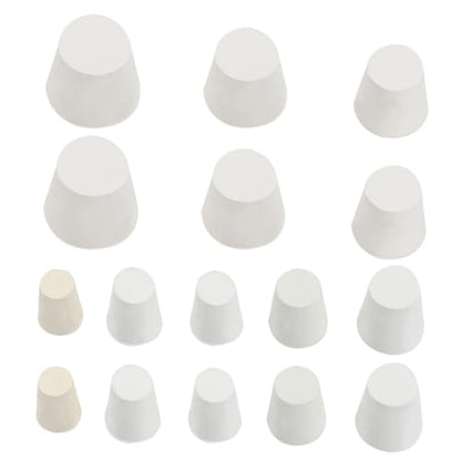 16pcs Rubber Stopper Fit Carboy Fermenter Airtight Seal for Brewing Lab Household