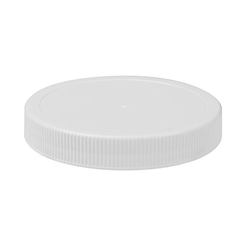North Mountain Supply Nms A0064-00 - 1 White Plastic 1/2 Gallon Glass Wide-Mouth Fermentation/Canning Jar with 110mm White Plastic Lid - color: White Plastic Lid