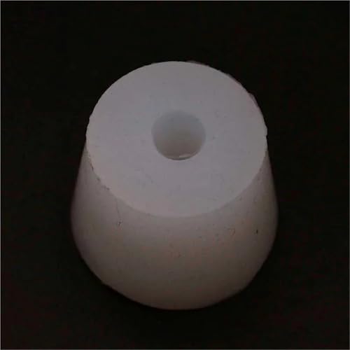 Drilled Silicone Stopper #6 for Carboy - Food Grade Silicone Bung with 8mm Hole for Airlock Use