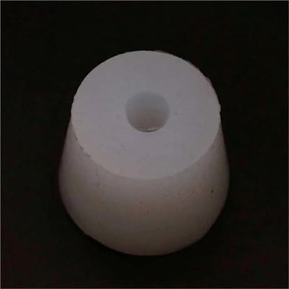 Drilled Silicone Stopper #6 for Carboy - Food Grade Silicone Bung with 8mm Hole for Airlock Use