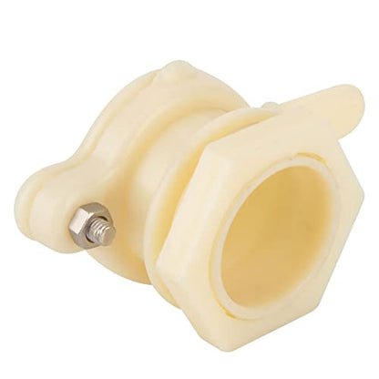 Stainless Steel Honey Gate Valve, Durable and Threaded, for Honey Extractor and Honey Processing Machines, 4.6x2.1x2.2 Inches