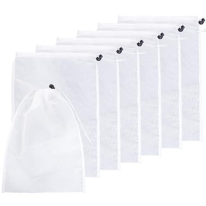 6 Pack Cleaner Replacement Mesh Bag Pool Vacuum Filter Bag for Pools Aquariums Ground Swimming Pools Ponds Collecting Leaves