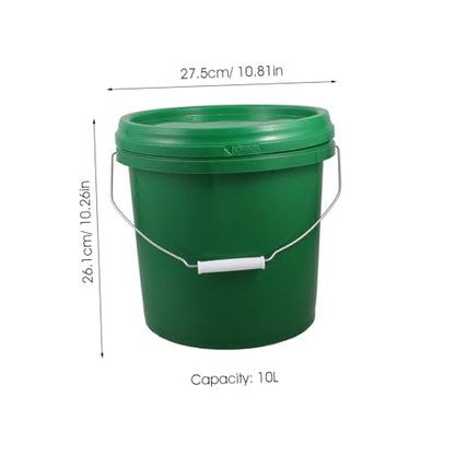 LABRIMP Plastic Fermentation Bucket Lid Food Grade Fermenting Pail for Home Brewing Wine and Beer Portable Fermenter for Wine