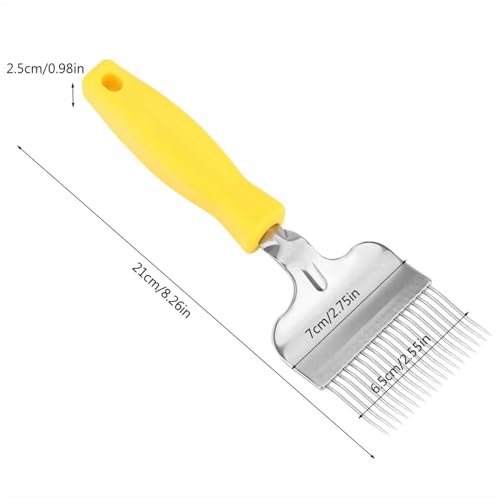 Honey Scraper,Stainless Steel Small Honeycomb Fork | Honey Hive Uncapping Shovel Scraper,for Bee Keeping Farm Outdoor Indoor Backyard Garden Beekeeper Beginners