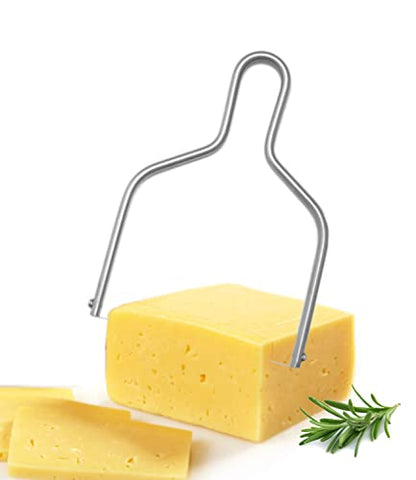 Cheese Slicer & Cheese Cutter Stainless Steel Cheese Slicers with Wire | Cheese Cutter Wire & Butter Slicer - color: 1 Pcs