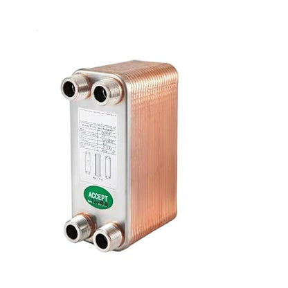 30/40/60 Plates Stainless Steel Heat Exchanger - High Efficiency Wort Chiller for Home Brewing and HVAC Applications(60 Plates) - color: 60 Plates