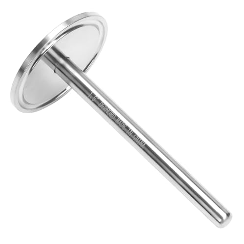 DERNORD 1.5 inch Tri Clamp Thermowell SS304 for Beer Fermenter Homebrew Solar Heater Boiler, 100mm Length - size: 100mm