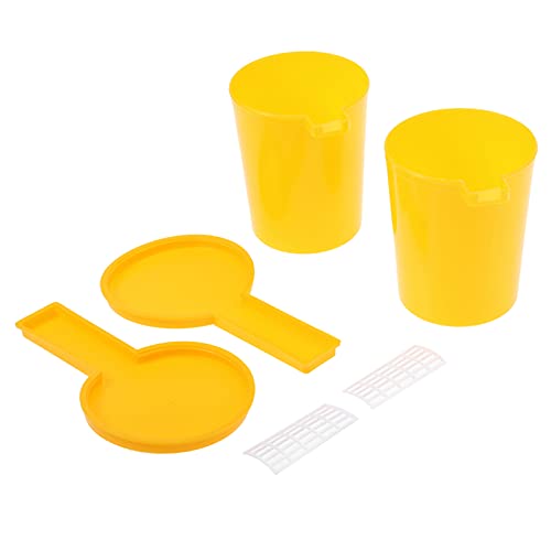 2 Pack Pack Bee Water Feeder, Premium Plastic Bee Feeder with Beekeeping Tool, Sturdy Outdoor Beehive Beekeeping Water Station for Beehive Entrance, Beekeeping Tool