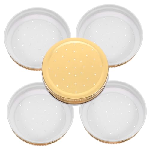 Outanaya 5pcs Bee Water Feeder Lids for Beehive Entrance Easy to Install Reusable Watering Station Versatile Beekeeping Supplies for Hydration and Feeding Needs