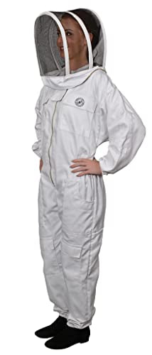 Humble Bee 411 Polycotton Beekeeping Suit With Fencing Veil - size: XX-Large