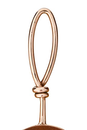 Creative Co-Op Hammered Stainless Steel Scoops with Leather Tie (Set of 4 Sizes) - color: Copper