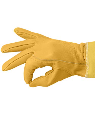 Humble Bee 113 Cowhide Beekeeping Gloves with Reinforced Cuffs - size: X-Small
