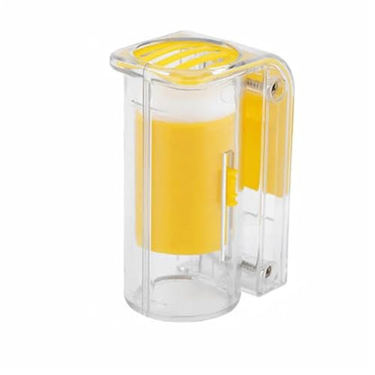 6pcs Bee Queen Marking Catcher Plastic One Handed Marker Bottle Plunger Plush Beekeeper Tool Garden | Light Yellow - color: Light Yellow