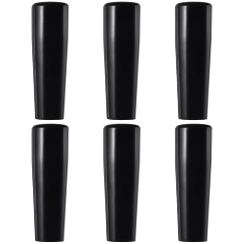 6 PCS Plastic Beer Tap Handle - Short Black Keg Tap Handle for Kegerator Beer Faucet, Draft Beer Tap Handles Fits Standard American 3/8'' Thread - size: 6 Pieces