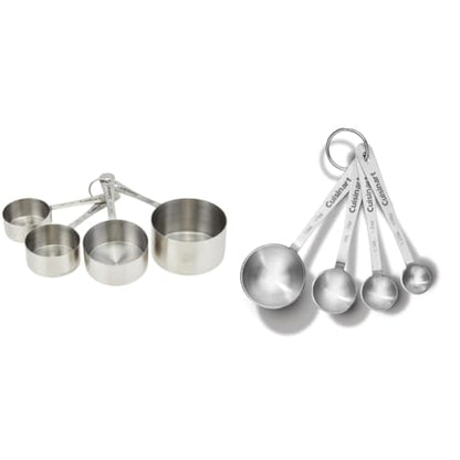 Cuisinart Stainless Steel Measuring Cups Set of 4 and Measuring Spoons Set of 4