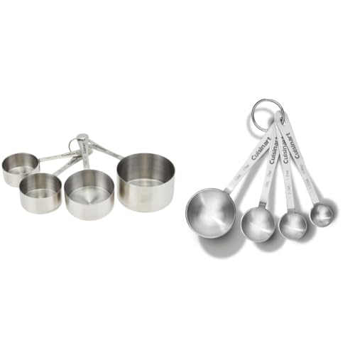 Cuisinart Stainless Steel Measuring Cups Set of 4 and Measuring Spoons Set of 4