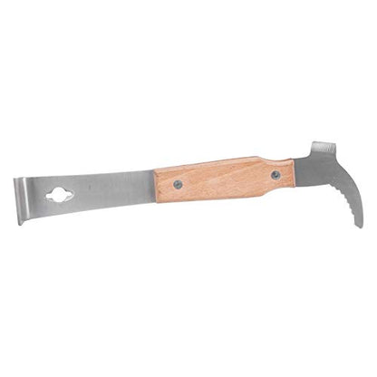 Beekeeping Knife, Premium Stainless Steel, Honey Scraper, Ergonomic Wood Handle for Efficient Wax Removal and Frame Pryi