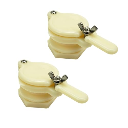 2pcs Easy-Flow Honey Gate Valve - Durable Plastic Beekeeping Extractor Tap for Bottling, Fits Most Barrels (2pcs) - color: 2pcs