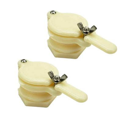 2pcs Easy-Flow Honey Gate Valve - Durable Plastic Beekeeping Extractor Tap for Bottling, Fits Most Barrels (2pcs) - color: 2pcs