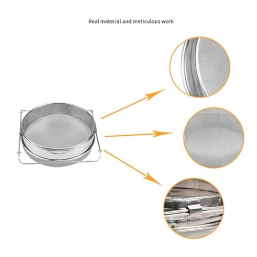 Double Layer Stainless Steel Honey Filter Sieve 40/60 Mesh Beekeeping Strainer for Honey Processing