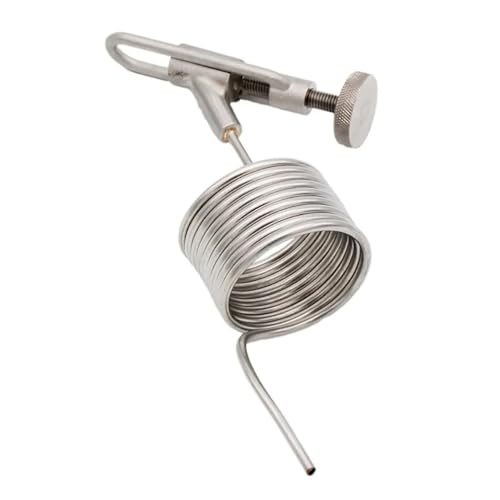 1.5" Triple Clamp Sampling Valve SS304 With Coil Defoamer - Brewing Sanitary Valve for Conical Fermenters, Homebrew Beer Foam Removal(Coil only) - size: Coil only