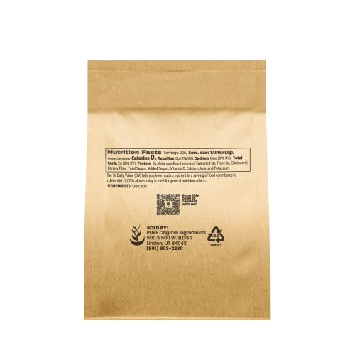 PURE ORIGINAL INGREDIENTS Citric Acid & Titanium Dioxide Bundle, (1 lb Each) Food Grade