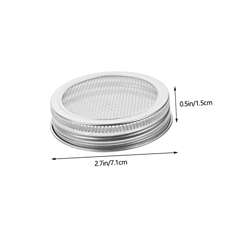 Stainless Steel Mesh Cover for Jar Sprouting Kit Wide Mouth Lids Easy Sprouts Grower for Bean Sprouts