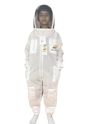 Generic Three Layer Ventilated Beekeeping Suit for Kids (Small) - size: SMALL