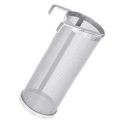 GLEAVI 1Pc Stainless Steel Filter Barrel with Hook Premium Wine Filter Cask for Home Brewing and Design for Easy Hops Straining