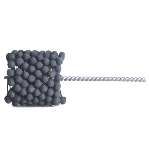 Garhgi 3"(76.2mm) Cylinder Honing Tool Brush with 320 Grit SC Flexible Resilient Balls, for Crosshatching Polishing Finishing Engine Brake Rotor Piston Rings Ports Tubes of Metals Steel Cast Iron - size: 3.000"(76.2mm), style: 320 Grit