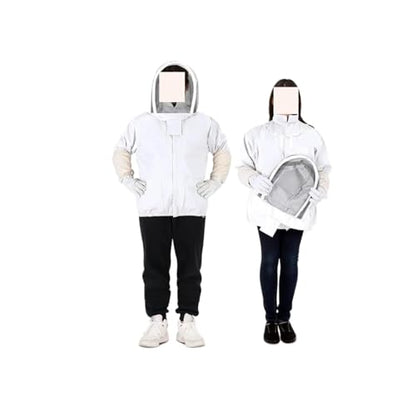 Beekeeping Supplies, Beekeeping Suit, Veil, Head Cover, Gloves, Hat, Cloth Jacket, Protective Clothing, Hooded Equipment,Beekeeping Tools(3X-Large) - size: 3X-Large