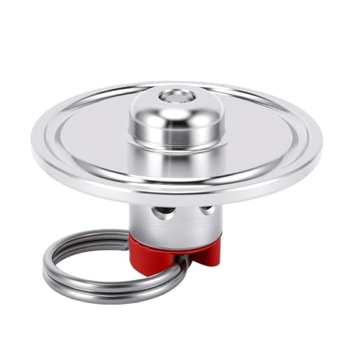 Stainless Steel Pull Ring Pressure Relief Valve PRV with 1.5 Inch Clamp End Cap for Homebrew Fermentation Carbonation