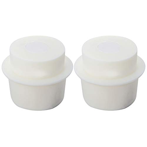 Othmro 2Pcs Drilled Rubber Stopper with Airlock, White Drilled Bungs Stopper with 1.73"-1.93" Hole for Fermentation Use, Homebrewing Beer Kombucha Airlock Stopper