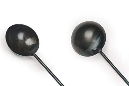 ZhenSanHuan Chinese Traditional HandMade Iron Spatula & Ladle Wok Tool Set,Long wok utensils (Ladle and Spatula Set) - size: 40CM/15.7'', style: Ladle and Spatula Set