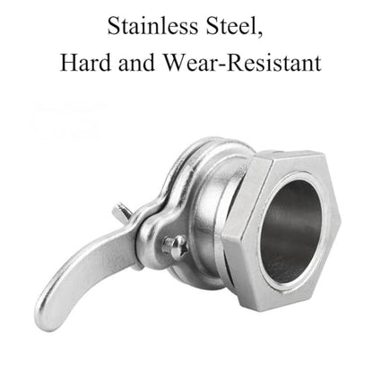SEIWEI 2 Packs Honey Valve Tool Stainless Steel Honey Gate Honey Bucket Accesories Beekeeping Tool for Honey Extractor Bottling Pail, Easy to Install