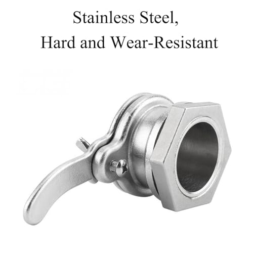 SEIWEI 1 Pack Honey Valve Tool Stainless Steel Honey Gate Honey Bucket Accesories Beekeeping Tool for Honey Extractor Bottling Pail, Easy to Install