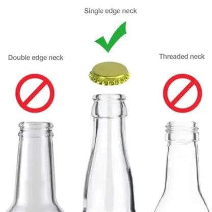 Bottle Capper Bench Bottle Beer Capper, Plastic Brewing Tools for Home Brewing, Beer Capping Equipment Wine Bottle Sealing, Portable Sealing Machine