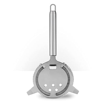 Piña Barware's The Hawthorne - Stainless Steel Commercial Hawthorne Cocktail Bar Strainer, Polished Finish 1 Pack - color: Mirror Polished, 1 Strainer