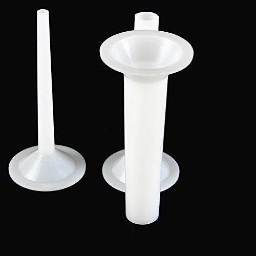 A Set of 3pcs Plastic Sausage Stuffing Tubes Manual Sausage Stuffer Funnels for Meat Grinder Funnel Attachment Kit Food Grade Meat Grinder