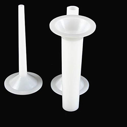 A Set of 3pcs Plastic Sausage Stuffing Tubes Manual Sausage Stuffer Funnels for Meat Grinder Funnel Attachment Kit Food Grade Meat Grinder