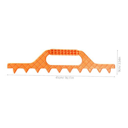 Kisangel Beekeeping Distance Measurement Rake Frame Spacer Tool for Beehive Management Essential for Accurate Hive Setup and Maintenance Yellow Plastic Design
