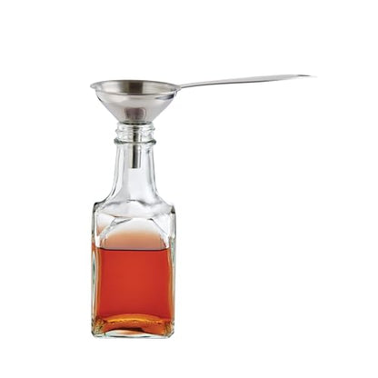 HIC Kitchen Condiment Funnels with Handles, Stainless Steel, Set of 3, 0.5-Ounces, 0.75-Ounces, and 2-Ounce Capacities - style: Set of 3, Condiment Funnels with handles