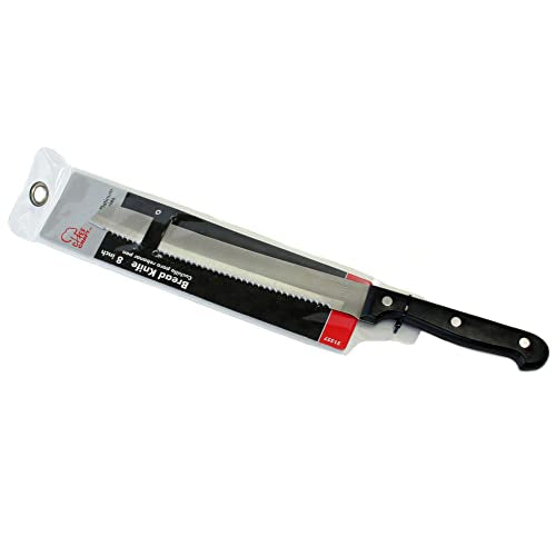 Chef Craft Select Bread Knife, 8 inch blade 13.5 inches in length, Stainless Steel/Black - size: 8", style: Bread Knife