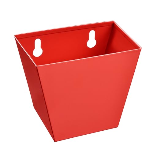 Red Stainless Bottle Cap Catcher Wall Mount with Drainage Holes Rustproof Beer Cap Holder for Garage Bar Home - color: Red
