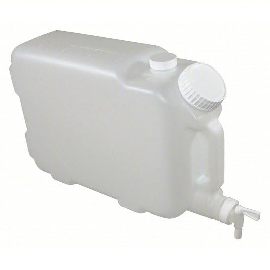 2.5 Gallon Carboy Dispenser with Spigot and Lid– Water Container Heavy-Duty HDPE Carboy for Multi Purpose Uses & Liquid Storage – Mixing Container – Made in USA - size: 2.5 Gallons