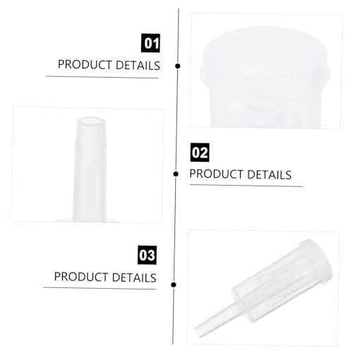 OUNONA 2pcs 3-Piece Plastic One-Way Valves for Brewed Wine Fermentation Check Valve Lids Kit for Home Brewing Supplies
