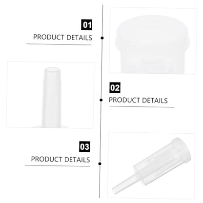 OUNONA 2pcs 3-Piece Plastic One-Way Valves for Brewed Wine Fermentation Check Valve Lids Kit for Home Brewing Supplies